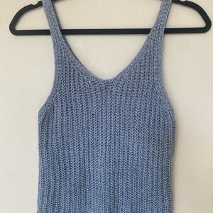 Moon & Madison Gray Knit Tank Top